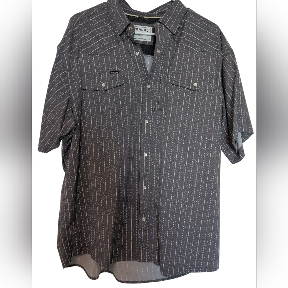 Poncho Button Up